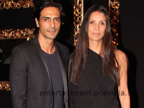 Arjun Rampal And Wife Mehr