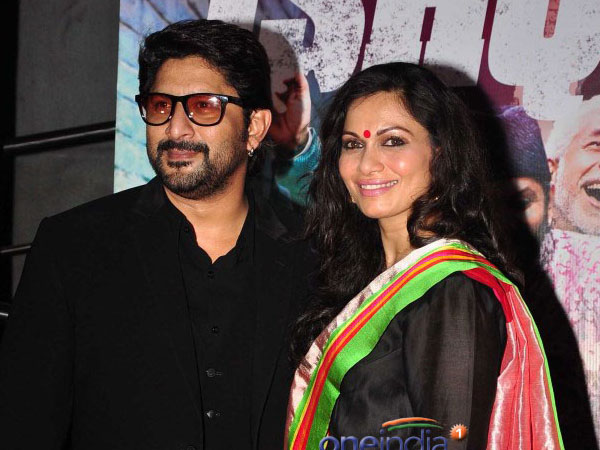 Arshad Warsi With Wife Maria Goretti At Dedh Ishqiya Premiere