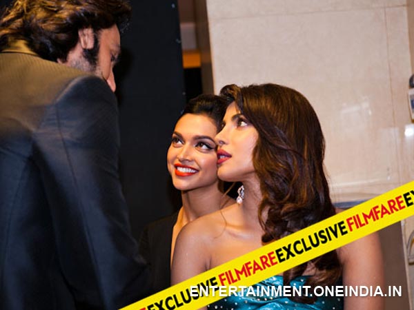 Ranveer, Deepika And Priyanka At The Filmfare Awards