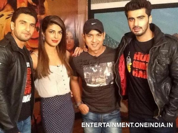 Ranveer, Priyanka, Arjun With Gunday Director