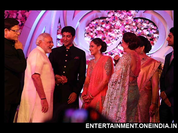 Narendra Modi At Ahana Deol's Wedding
