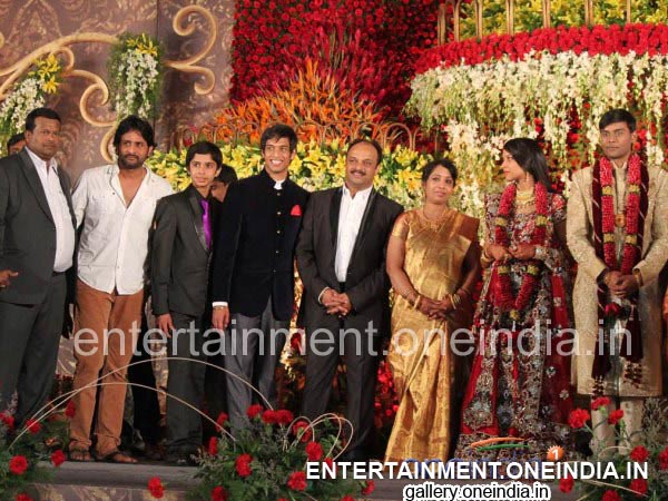 Srinagara Kitty At SV Babu's Son's Wedding Reception