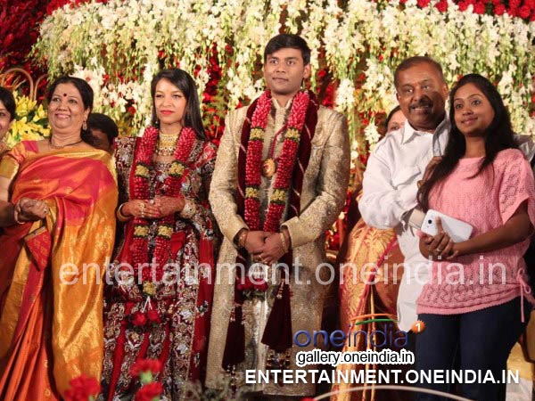 Hamsalekha At Sanjay Babu's Wedding 