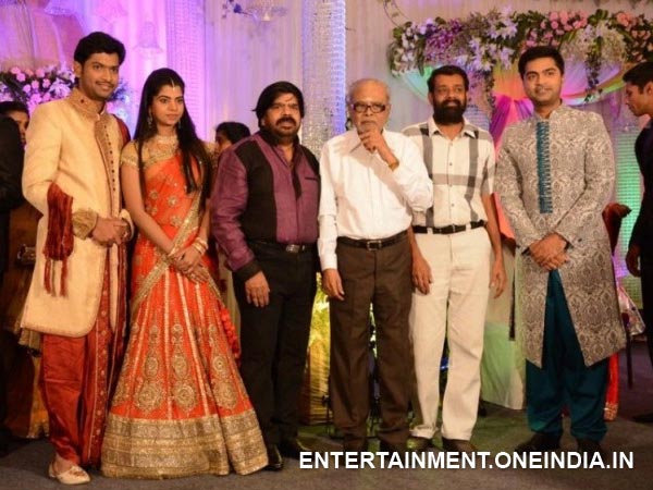 K Balachander At Simbu's Sister Ilakkiya's Wedding Reception