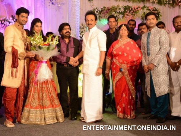 Stalin At Ilakkiya's Wedding Reception