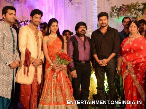 Illayathalapathy Vijay At Ilakkiya's Wedding Reception