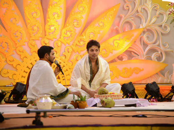 Nandu Performing Rituals At His Wedding