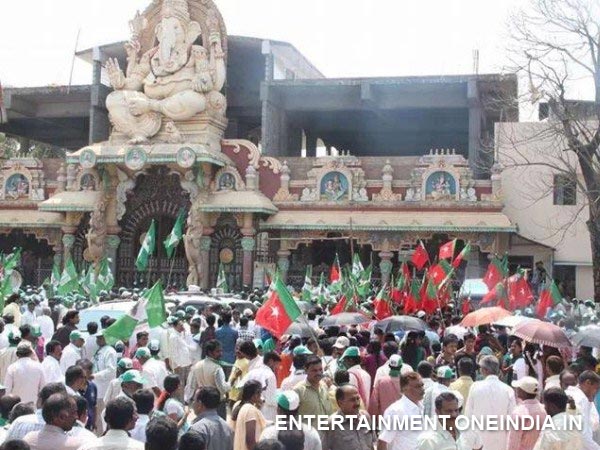 Shivaraj Kumar In Ganesha Temple