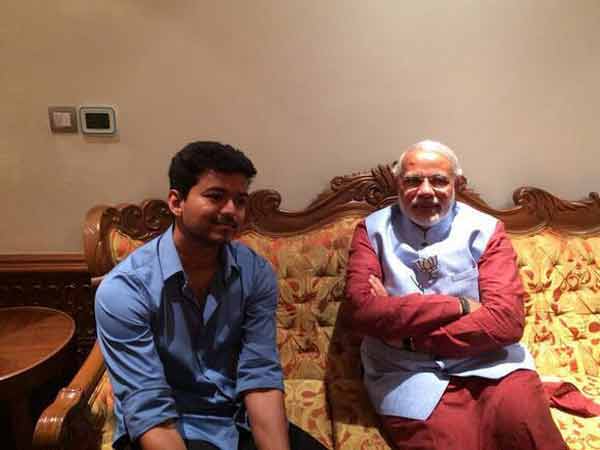 Picture: Vijay With Narendra Modi