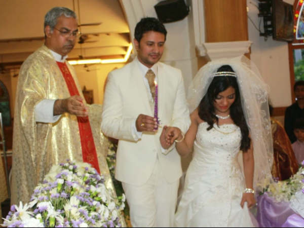 Raja Abel, Amritha With Church Father