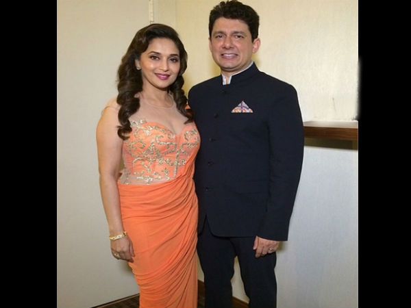 Madhuri Dixit With Hubby At Sriram At IIFA Awards 2014