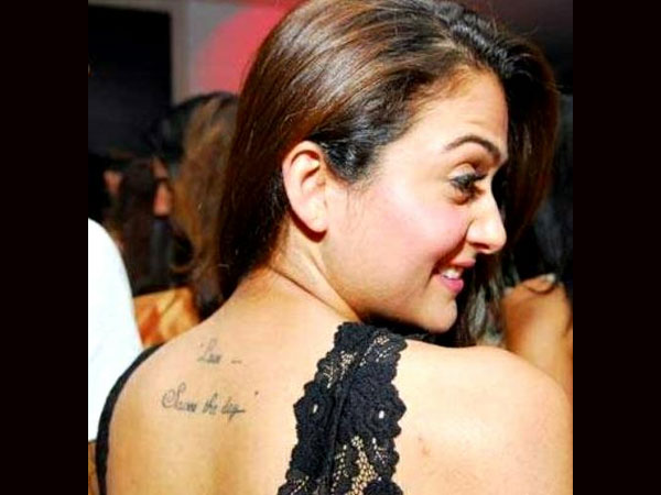 Amrita Arora's Tattoo
