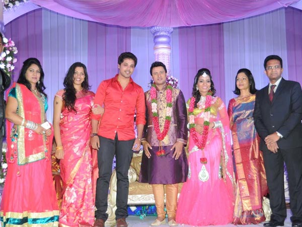 Geetha Madhuri, Nandu At Raja Abel Wedding Reception