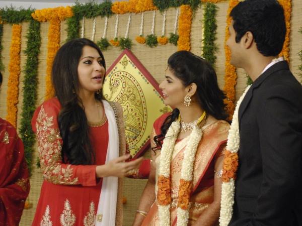 Photo: VJ Ramya At Chinmayi-Rahul Ravindran Wedding Reception