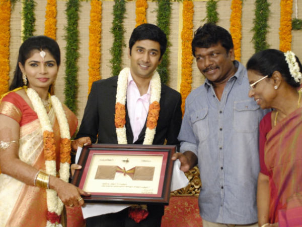 Parthepan At Chinmayi-Rahul Ravindran Wedding Reception