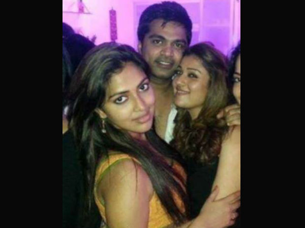 Amala Paul, Simbu, Nayantara And VJ Ramya At Trisha's Party