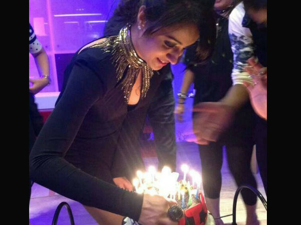 Trisha Getting Ready To Blow Birthday Candles