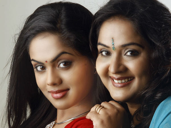 Karthika With Her Mom Radha