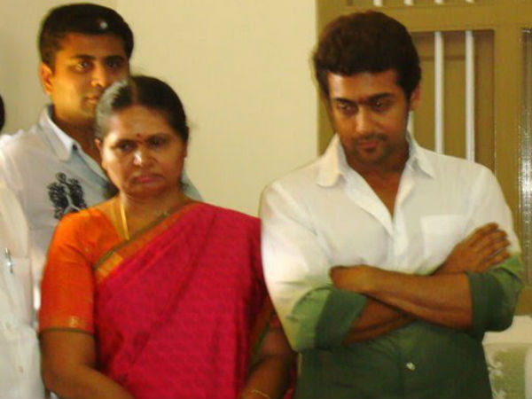 Surya With His Mom Lakshmi