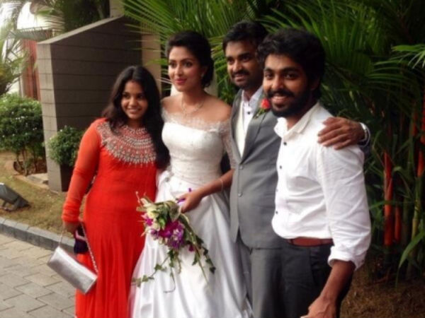 GV Prakash Couple With Amala-Vijay