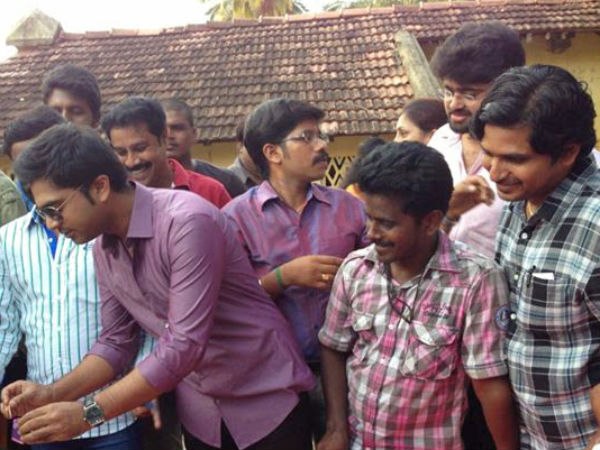 Simbu & Crew Members At Pandiraj's Birthday