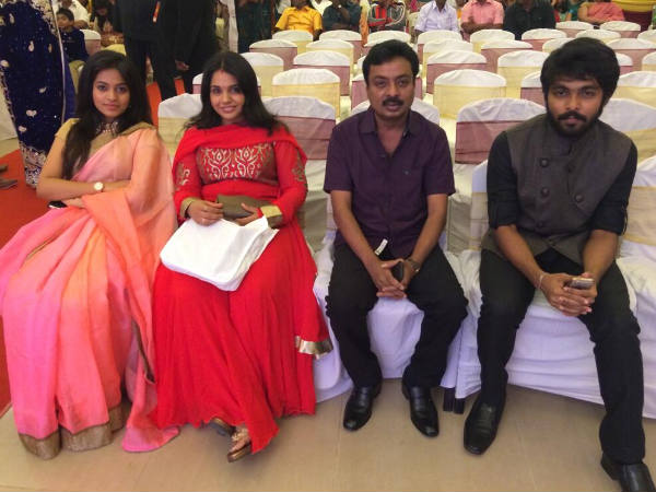 GV Prakash's Family At Amala Paul-Vijay's Wedding Reception