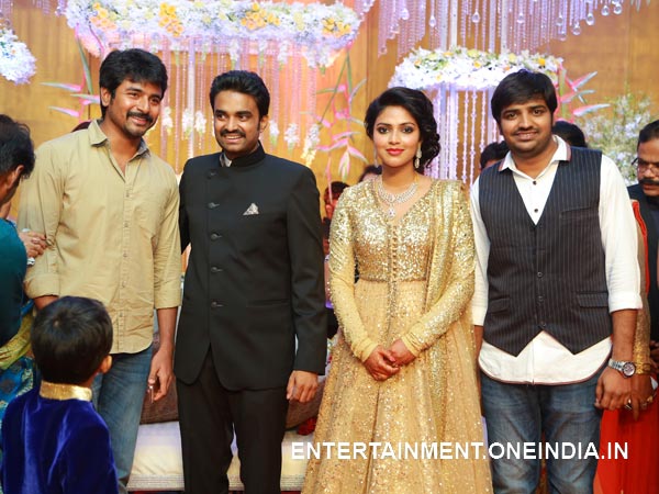 Sivakarthikeyan At Amala Paul-Vijay's Wedding Reception
