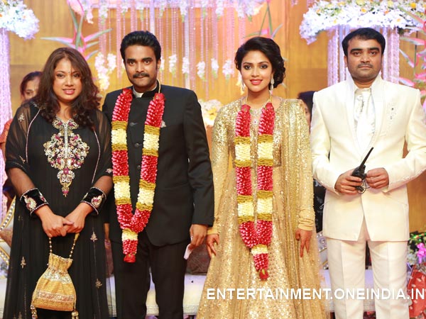 Vijay-Amala Paul With Celeb At Their Wedding Reception