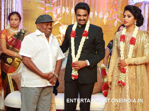 Senthil At Amala Paul-Vijay's Wedding Reception