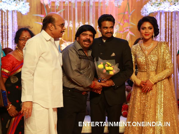 T Rajender At Amala Paul-Vijay's Wedding Reception