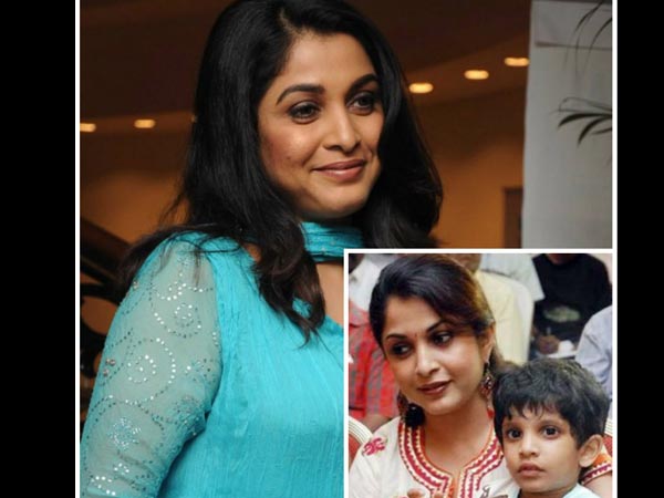 Ramya Krishna With Her Son