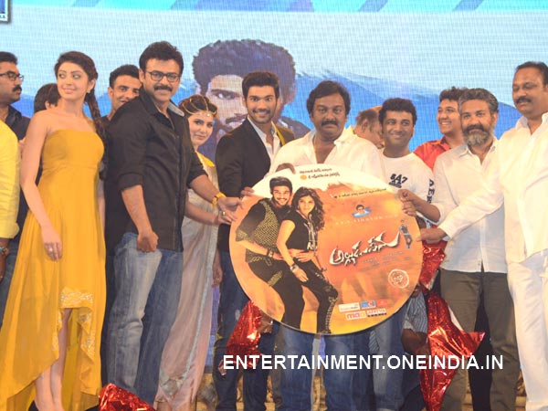 Venkatesh Unveils Alludu Seenu Large Audio CD