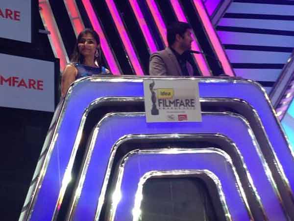 Chinmayi-Rahul Hosting 61st Filmfare Awards