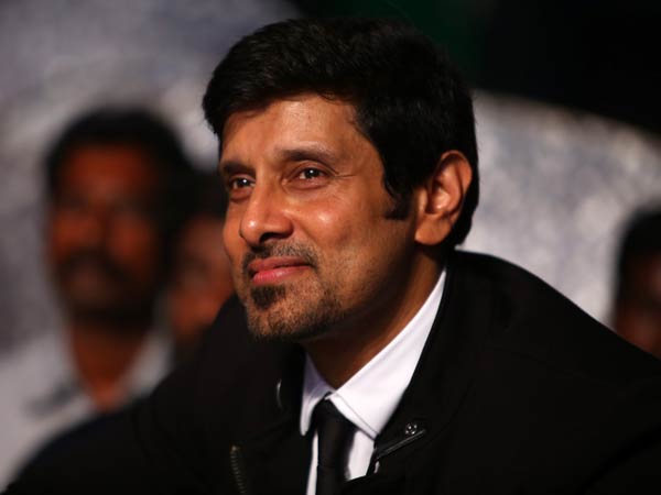 Vikram Spotted At I Audio Release Event