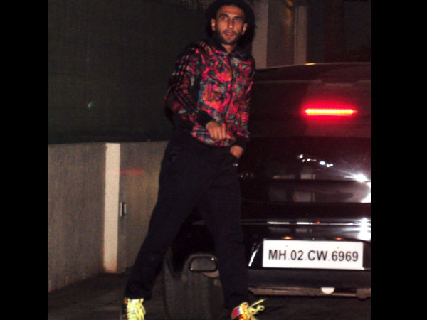 Ranveer Near The Car