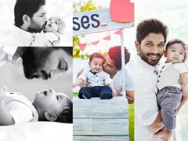 Allu Arjun With His Son - Ayaan