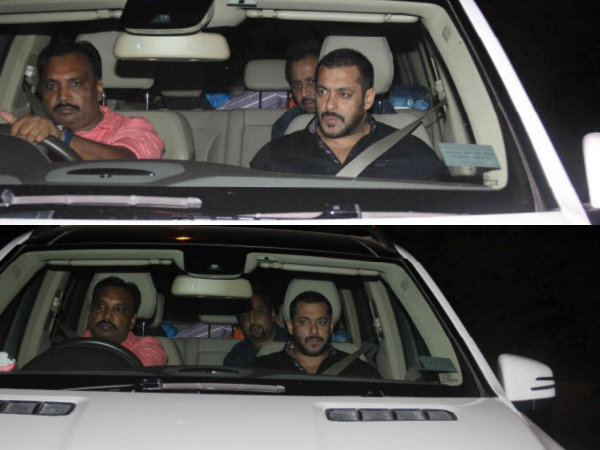 Salman Khan Arriving For Birthday Bash 